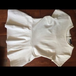 White fit n flair blouse!
